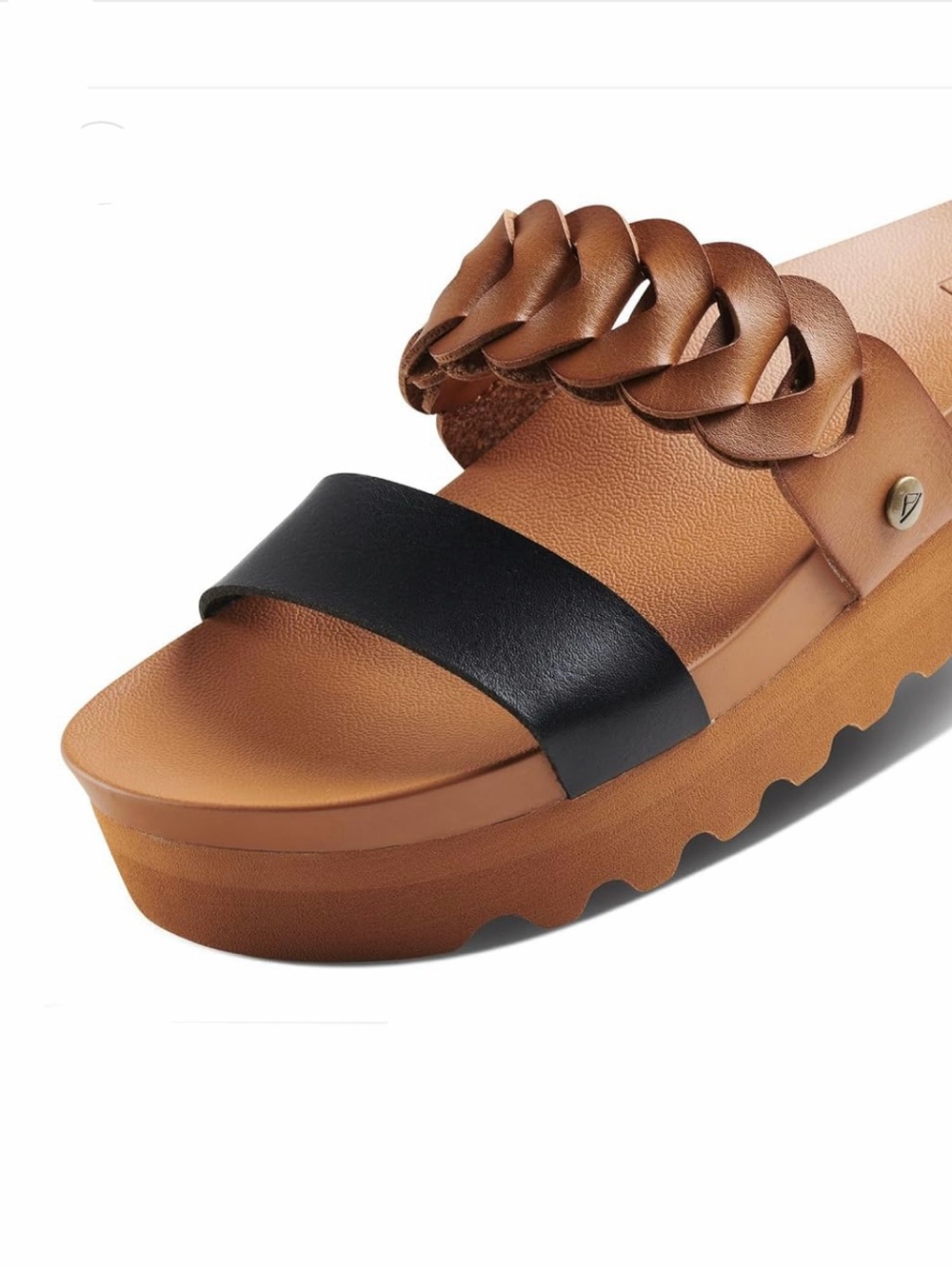 Reef Cshn Vista Hi Twist black/tan Sz 8 - Picture 5 of 14